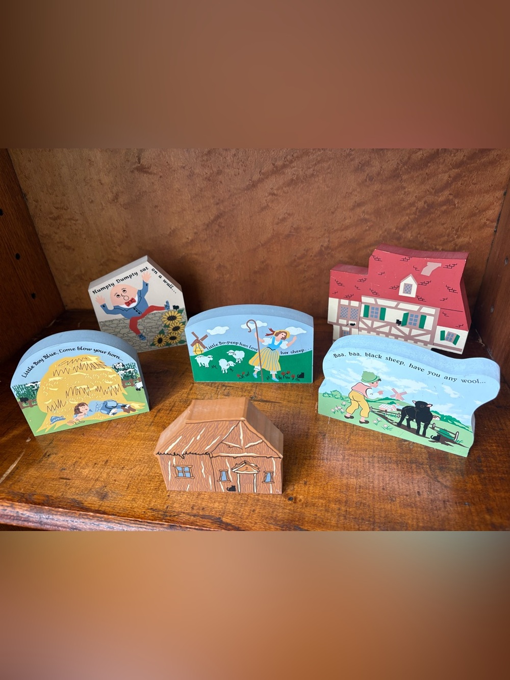 Cat’s Meow Discontinued Nursery Rhyme Shelf Sitters From The 90’s Signed Faline